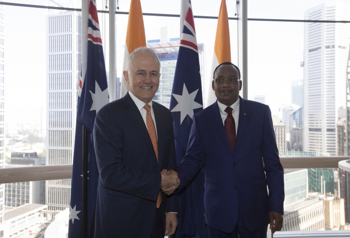 Entretien vendredi soir à Sydney entre le Président Issoufou Mahamadou et le Premier Ministre d’Australie en images