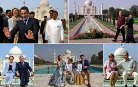 Le Taj Mahal, passage obligé des politiques(En images)