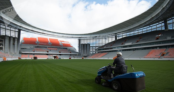 Vue vertigineuse sur le Stade Ficht qui accueillera le Mondial 2018 (vidéo à 360°)