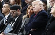 Regard noir de Trump au roi du Maroc qui dort pendant le discours de Macron (vidéo)