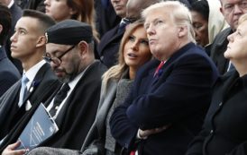 Regard noir de Trump au roi du Maroc qui dort pendant le discours de Macron (vidéo)