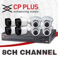 Kit de caméra de surveillance pour vidéosurveillance: CP-PLUS 8CH 1,3 mégapixel