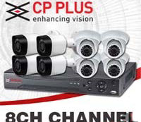Kit caméra de sécurité: CP-PLUS 8CH 2,4 méga pixels