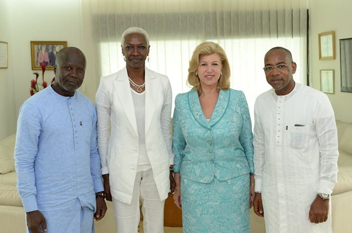 Côte d’Ivoire: En images/ Audience de la Première Dame avec Ciss St Moïse et la Princesse Esther Kamatari