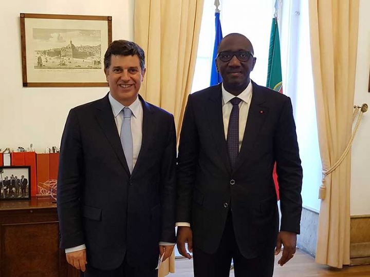 Visite du Chef de l’Etat à Lisbonne : Le Ministre Souleymane Diarrassouba remet un important projet d’accords à son homologue portugais