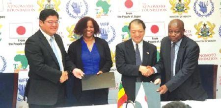 Le Japon accorde 5 millions $ en faveur de la nutrition au Ghana