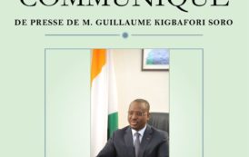 Exclusif : 3ème congrès ordinaire du RDR, Communiqué de presse Guillaume Kigbafori Soro