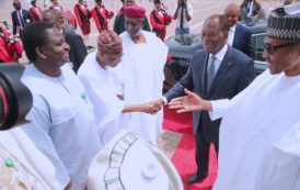 Le President Muhammadu Buhari reçoit le Président Alassane Ouattara en images