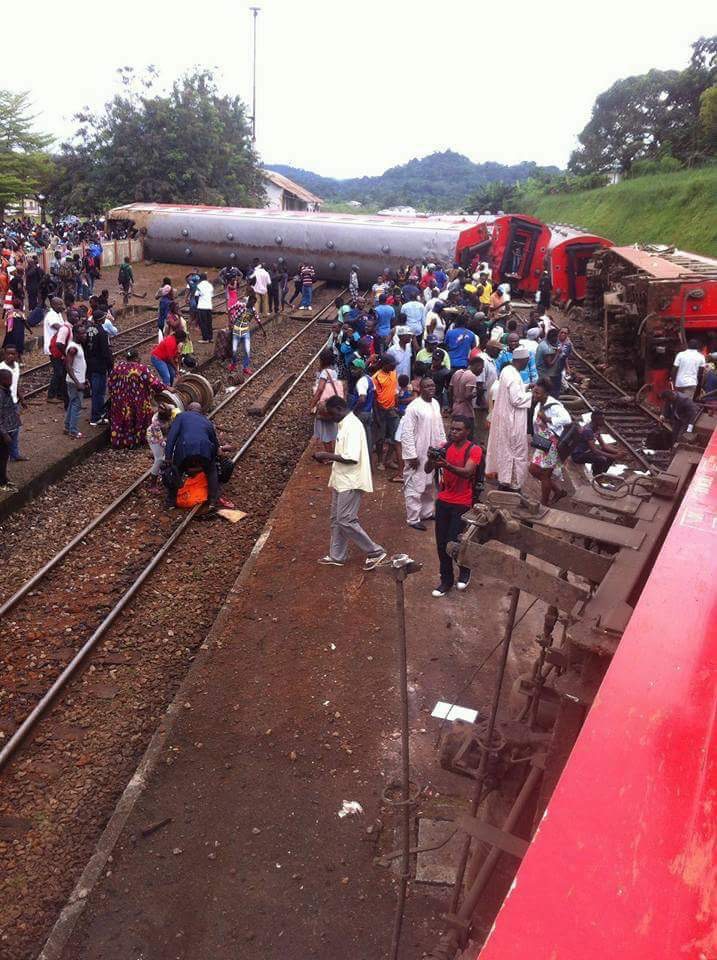 Urgent: Déraillement d’un train Yaoundé-Douala: 60 morts (bilan provisoire) photos