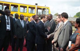 Les Présidents  Alassane OUATTARA, et Emmanuel MACRON procède au lancement des travaux de la ligne 1 du métro d’Abidjan en images