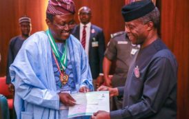 Vice president Professor Yemi Osinbajo on behalf of President Muhammadu Buhari  in pictures