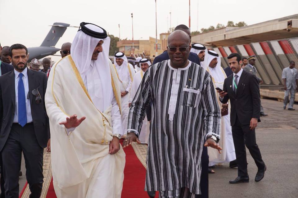 Burkina : S.E.M Roch Marc Christian KABORE reçoit son Altesse Cheikh Tamim Ben Hamad Al Thani Emir  en images