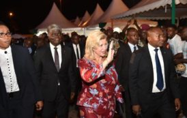 Côte d’Ivoire : Madame Dominique Ouattara  procède à la cérémonie de lancement de la 7ème Edition perle des lumières d’Abidjan en images