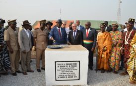 Côte d’Ivoire : Pose de la première pierre du magasin CDCI de gros et 1/2 gros à Tiébissou en images