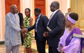 Le chef du Parlement ghanéen reçu en audience par le Président du Faso en images