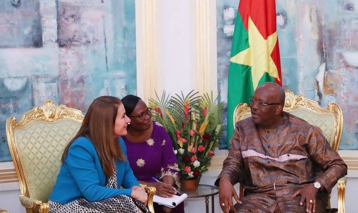 Madame Melinda GATES de la Fondation Bill et Melinda GATES reçue  par le Président du Faso en images