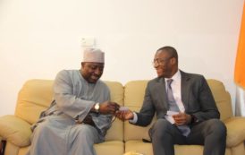 Le Ministre Sidi Touré reçoit le nouvel Ambassadeur de la République Fédérale du Nigéria en Côte d’Ivoire, S.E. M. Ibrahim ISAH en images