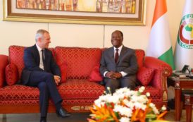 Côte d’Ivoire : Alassane OUATTARA a eu un entretien avec le Président de l’Assemblée Nationale française, François de RUGY en images