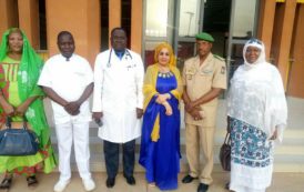 La première dame du Niger Dr Lalla Malika Issoufou effectue une visite à l’hôpital général de référence de Niamey en images