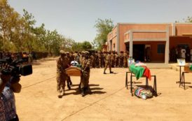 Burkina : Inhumation des 8 soldats tués lors des attaques du 02 mars en images