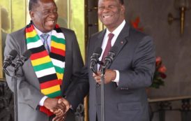 Le Chef de l’Etat Ivoirien s’est entretenu avec son homologue zimbabwéen, Emmerson MNANGAGWA. [PHOTOS]