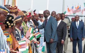 Visite du Président Georges Weah en Côte d’Ivoire (Photos)