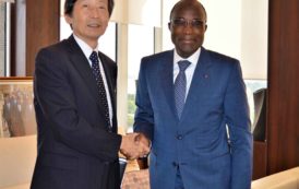 L’Ambassadeur du Japon en Côte d’Ivoire fait ses adieux au Ministre Adama Koné [Photos]