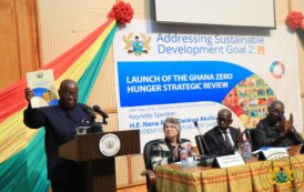 Nana akufo-Addo au lancement du rapport d’examen stratégique du Ghana zéro faim.(Photos)