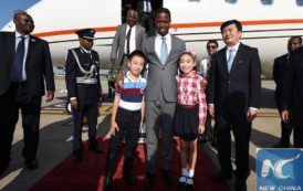 Arrivée du president zambien Edgar Lungu à Beijing, capitale de la Chine [Photos]