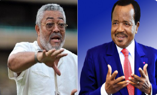 Présidentielle au Cameroun: Jerry Rawlings demande à l’ONU, à l’UA, à la France et à Macron de faire partir Biya