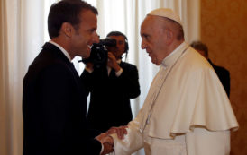 Emmanuel Macron a rencontré le pape François [Photos]