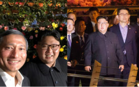 Sous haute escorte, Kim Jong-un s’offre une virée nocturne et un selfie à Singapour (IMAGES)