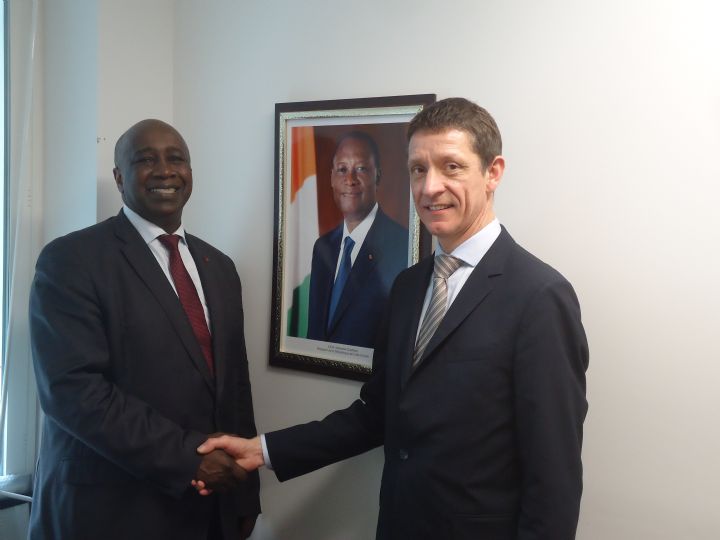 Le nouveau Directeur Exécutif du Conseil International des Céréales est reçu en audience par le Représentant Permanent de la Côte d’Ivoire