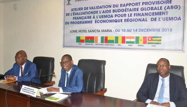 A Lomé, Les Pays De L’UEMOA Valident Le Rapport Provisoire De L’évaluation De L’Aide Budgétaire Globale Française À L’Union