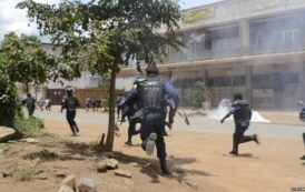 En images : dispersion des marches contre Kabila en RDC