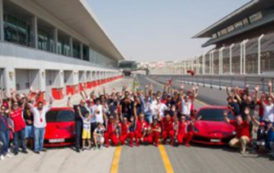 Le club des propriétaires Ferrari des Emirats Arabes Unis et Al Tayer Motors se préparent à l’autodrome de Dubaï