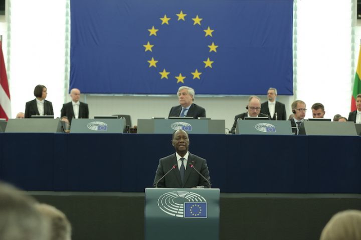 Allocution de son Excellence Monsieur Alassane Ouattara, Président de la République de Côte d’Ivoire au Parlement Européen