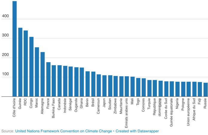 Bonn: des délégations africaines pléthoriques à la COP 23