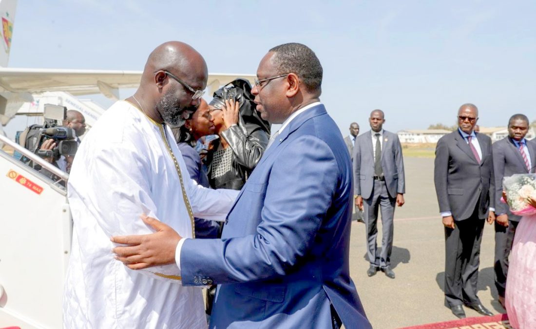 Le Président George Weah et la Première Dame du Liberia à Dakar en images