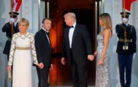 Pour le dîner d’Etat, Melania Trump a choisi une robe Chanel [Photos]