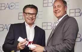 FAI accepts Gold Award for Safety from EBAA on 40th anniversary