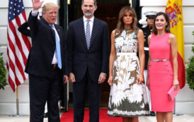 Donald et Melania Trump reçoivent Felipe et Letizia d’Espagne à la Maison-Blanche [Photos]