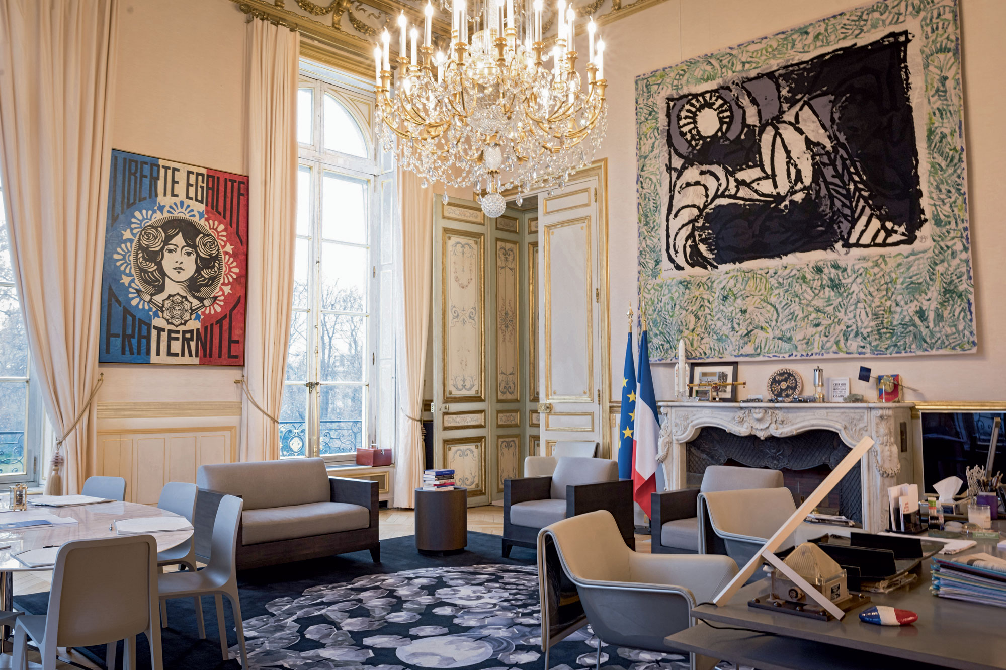 Visite exclusive : dans les coulisses du relooking de l’Elysée [Photos]