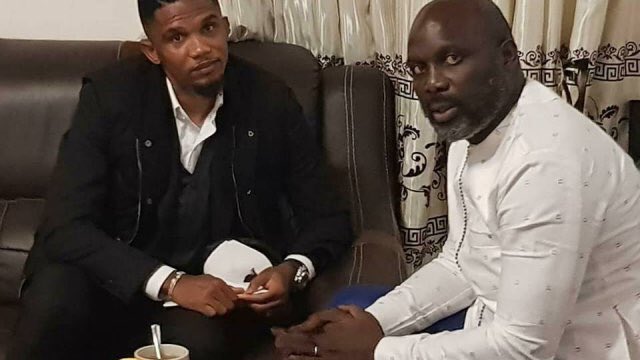 Samuel Eto’o a été l’invité de George Weah investi président du Liberia