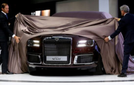 La Russie lève le voile sur sa limousine Aurus au Salon automobile de Moscou