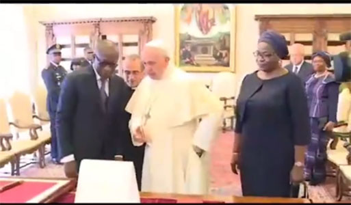 Video : Le Président  Patrice Talon  reçu par le pape françois au vatican