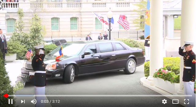 Vidéo : Le président américain Donald Trump accueille le français Emmanuel Macron à la Maison Blanche