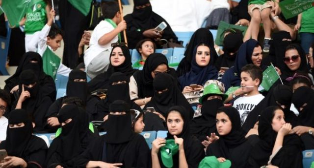 Saudi Women Enter Stadium for First Time to Celebrate ‘National Day’