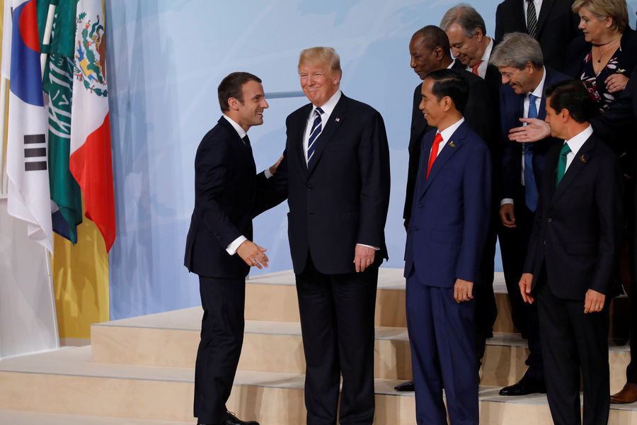 Au G20, les retrouvailles entre Emmanuel Macron et Donald Trump en images