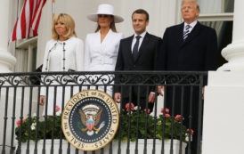 La Maison-Blanche accueille Emmanuel et Brigitte Macron [Photos]